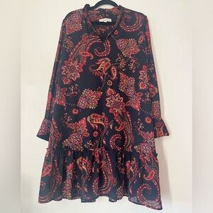 LOFT Multicolor Paisley Dress